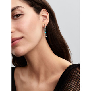 [Mới 2025] Charm Dangle xương cá màu ngọc lam cổ điển và thời trang