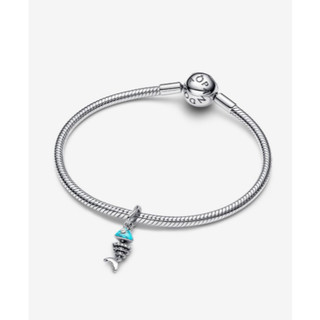 [Mới 2025] Charm Dangle xương cá màu ngọc lam cổ điển và thời trang