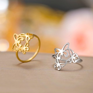 Nhẫn Bướm Hợp Thời Trang SKYRIM Mạ Vàng 18K Trang Sức Thanh Lịch Cho Nữ Quà Tặng