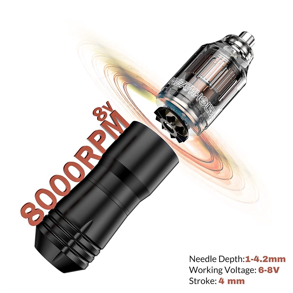 Wormhole Tattoo Pen Máy xăm quay Súng xăm Máy xăm quay Máy xăm cho nghệ sĩ xăm hình