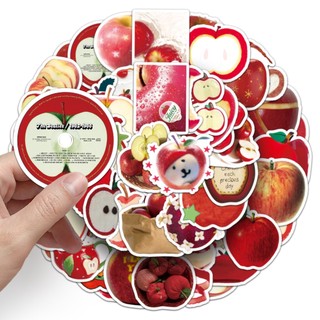 Bộ 50 Apple Dễ Thương Ins Phong Cách Dán DIY Vỏ Điện Thoại Cốc Nước Hoạt Hình Dán Trái Cây