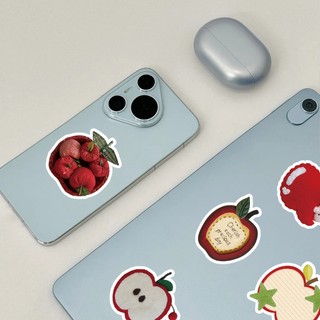 Bộ 50 Apple Dễ Thương Ins Phong Cách Dán DIY Vỏ Điện Thoại Cốc Nước Hoạt Hình Dán Trái Cây