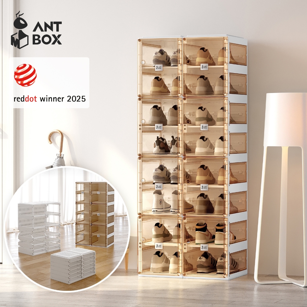 Hộp Đựng Giày ANTBOX 8-20 Đôi Trong Suốt Bên Tủ Trưng Bày Lắp Đặt Miễn ...