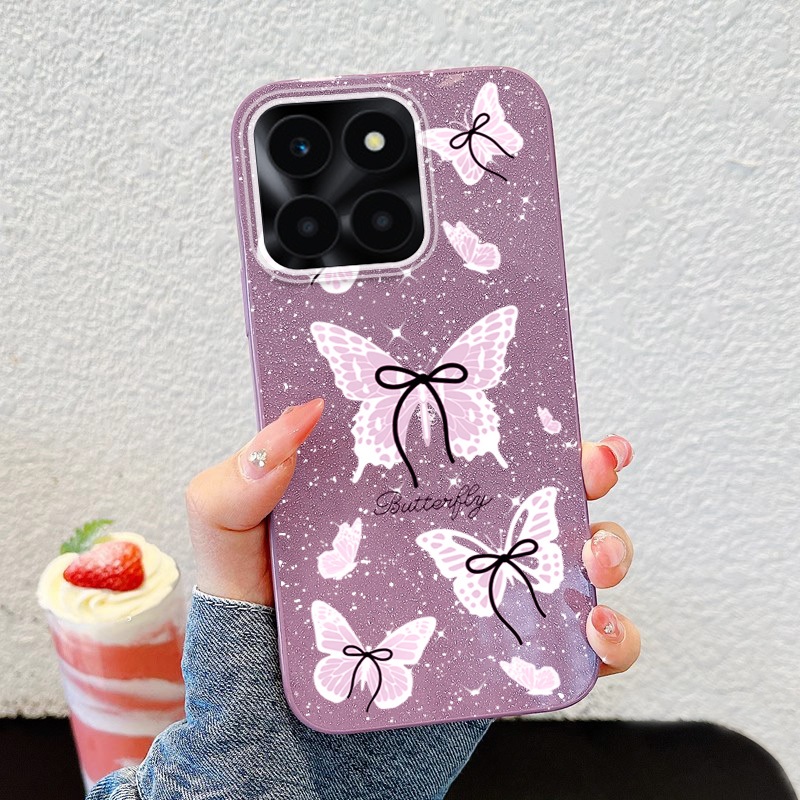 Ốp Lưng Bướm YBD INS Cho Honor X7D 400 Smart X6S X8C X8B X8 5G X6A X6B X6 Nơ Rỗng Niche Vỏ Điện Thoại Trái Tim Cô Gái