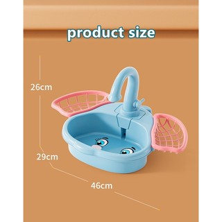 Trẻ em nhà chơi voi máy rửa chén lưu thông nước rửa tương tác giữa cha mẹ và con cái đồ chơi nhà bếp bé gái