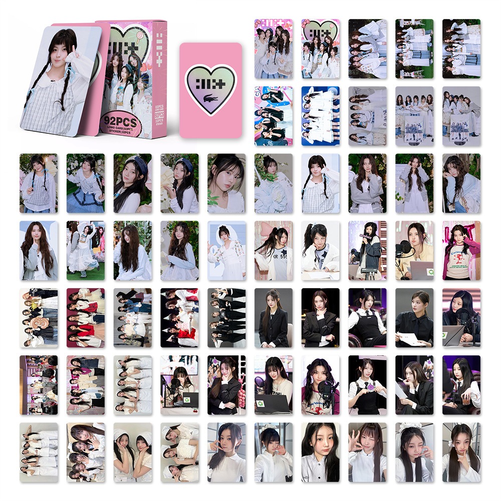 92 Cái / hộp ILLIT Lomo Thẻ Photocards Từ Tính Nhãn Dán SUPER REAL ME Album YUNAH MINJU MOKA WONHEE IROHA Bưu Thiếp YM