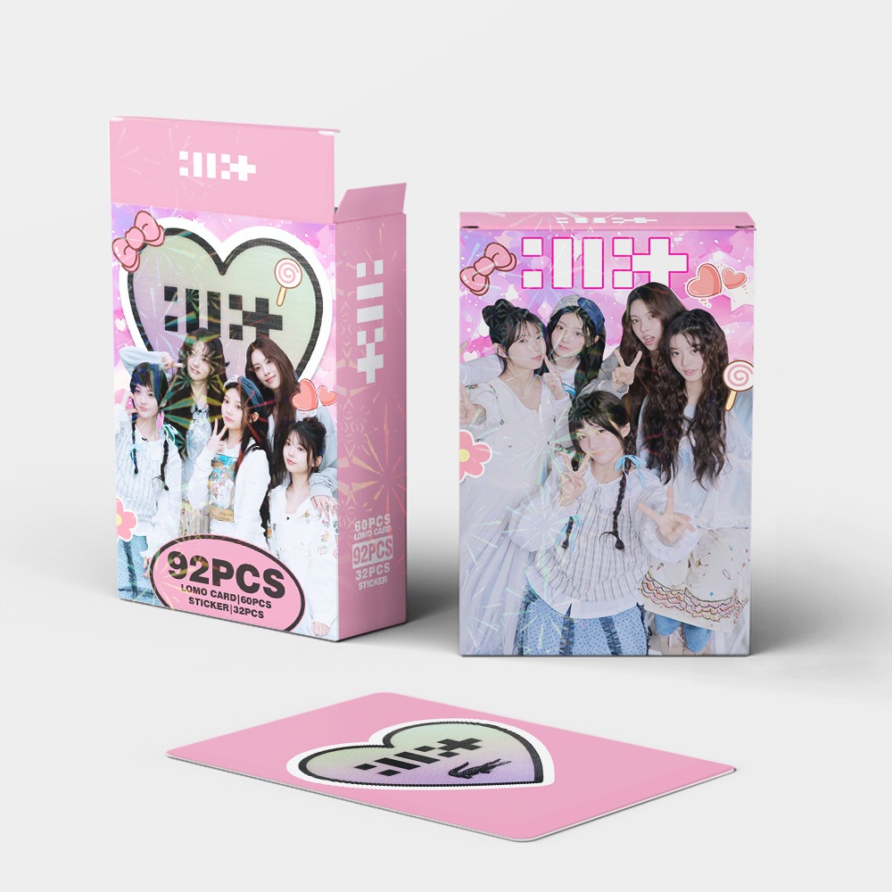 92 Cái / hộp ILLIT Lomo Thẻ Photocards Từ Tính Nhãn Dán SUPER REAL ME Album YUNAH MINJU MOKA WONHEE IROHA Bưu Thiếp YM