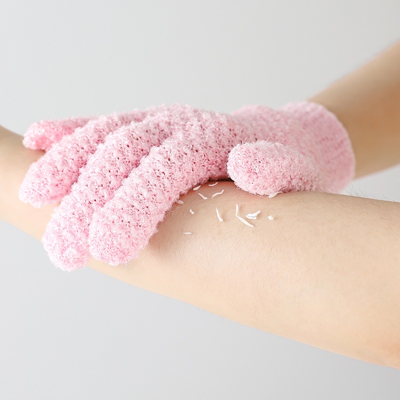 Kuzhen 1 cái tắm để lột tẩy tế bào chết Găng tay đi tắm tẩy tế bào chết găng tay massage body scrub hot