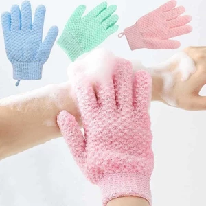 Kuzhen 1 cái tắm để lột tẩy tế bào chết Găng tay đi tắm tẩy tế bào chết găng tay massage body scrub hot
