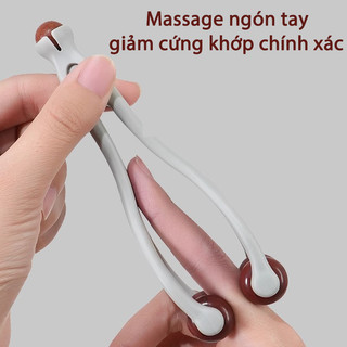 Con lăn Massage ngón tay Bianstone tự nhiên, Máy mát xa tay, Thư giãn ngón tay, Giảm mỏi tay