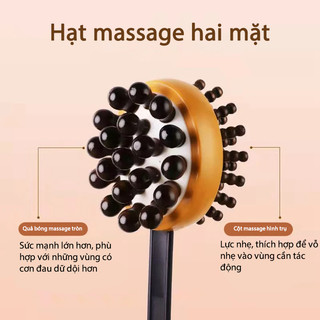 Búa Massage đệm không khí bằng gỗ nguyên khối, Thư giãn cơ lưng, Giảm đau lưng, Massage Pat Massage