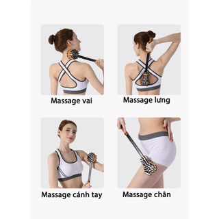 Búa Massage đệm không khí bằng gỗ nguyên khối, Thư giãn cơ lưng, Giảm đau lưng, Massage Pat Massage