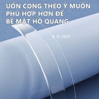 SEAMETAL Mở Rộng Cửa Ô Tô Ốp Lưng Dải Trong Suốt Bảo Vệ Thân Xe Chống Trầy Xước Chống Va Chạm Gương Chiếu Hậu Miếng Dán Bảo Vệ 4 Chiếc