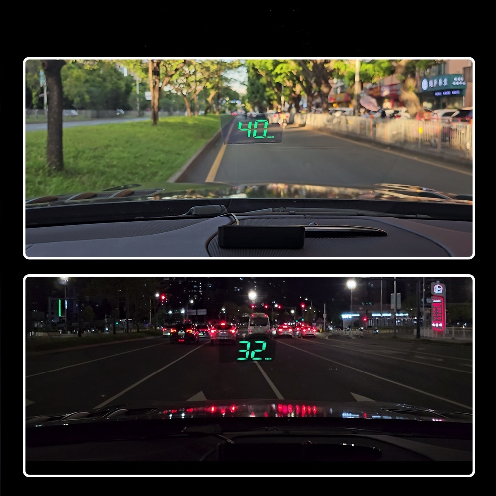 Cminyp Đồng Hồ Tốc Độ Ô Tô HUD GPS Lên Màn Hình Hiển Thị Đồng Hồ Tốc Độ Kỹ Thuật Số Kính Chắn Gió Máy Chiếu Cho Xe Tải Glory Phụ Kiện Điện Tử Tự Động