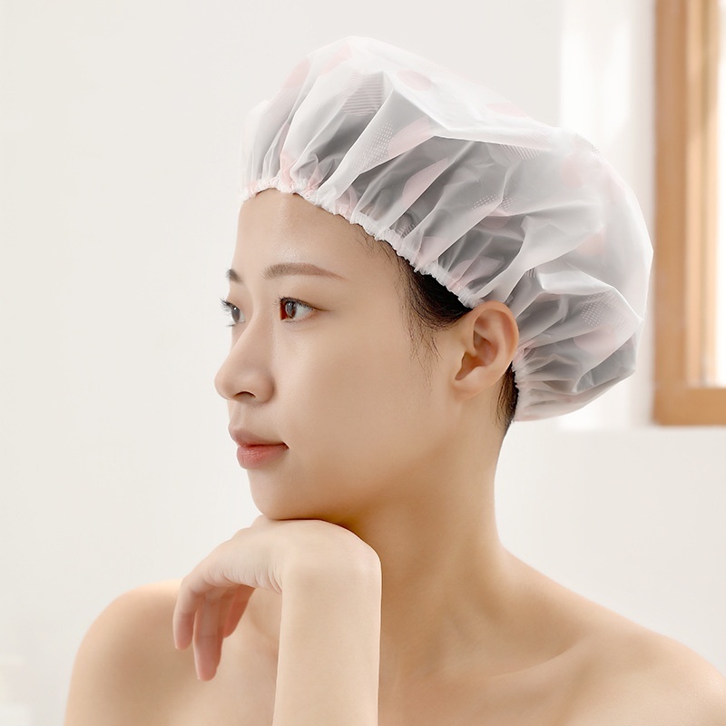KUZHEN 1 / 3 Nơ In Hình Tắm Dày Chống Thấm Nước Và Dầu Thấm Hút Tắm Nữ Phụ Kiện Phòng Tắm Spa Tóc Salon Cung Cấp HOT