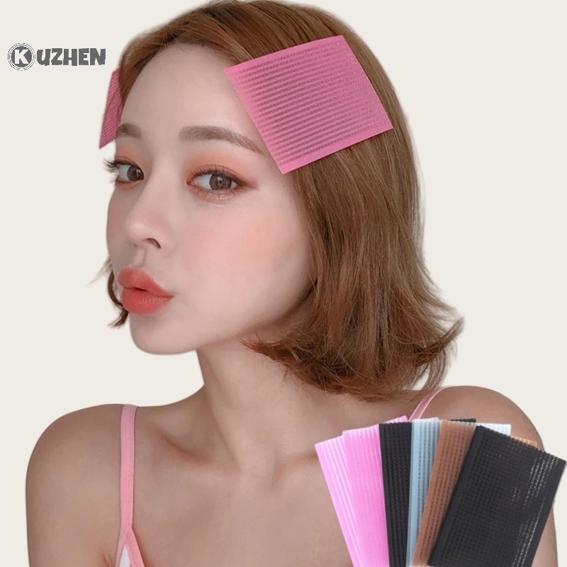 10 Miếng dán tóc mái KUZHEN màu pastel cố định tóc con trang điểm thời trang cho nữ