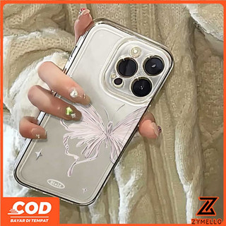 Ốp Lưng Cho OPPO Reno 14F Reno 14 Pro Reno 13F Reno 13 Pro Reno12 F Reno 12 PRO Reno 11F Reno 8Z Reno 7Z Reno 8T 5G Kim Loại Thời Trang Đơn Giản Bướm Vỏ Điện Thoại TPU Chống Sốc