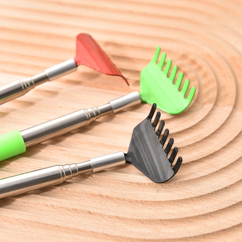 Kuzhen Cây Gãi Lưng Bằng Thép Không Gỉ Có Thể Rút Lại