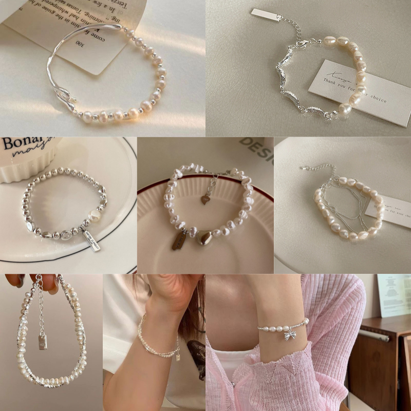 K2nightfee Mới Trái Tim Tình Yêu Ngọc Trai Có Thể Điều Chỉnh Vòng Tay Nữ Ngọc Trai Thanh Lịch Vòng Tay Tiệc Cưới Trang Sức Thời Trang Quà Tặng VN