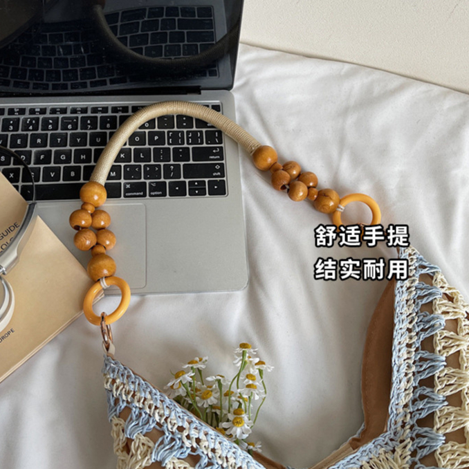 Túi Tote dệt nữ phong cách mới Túi đeo chéo một vai rỗng dung tích lớn