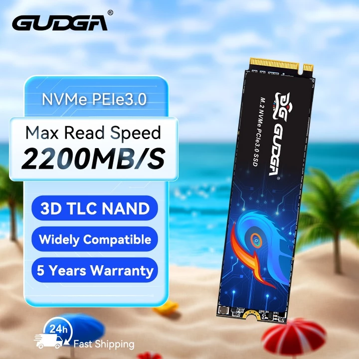 Gudga M.2 NVMe SSD 128GB 256GB 512GB 1TB SSD Ổ cứng thể rắn M2 SSD M.2 NVMe PCIE Gen3.0X4 SSD Đĩa cứng bên trong cho máy tính xách tay Máy tính để bàn MSI