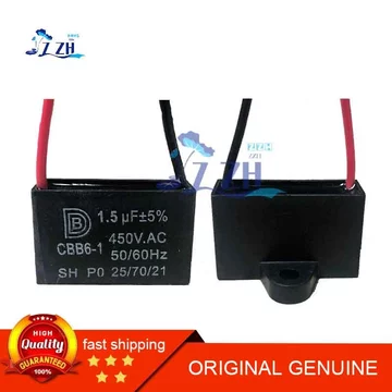 CBB61 Bắt Đầu Tụ 1.5 uf Lắc Đầu Quạt Điện Tụ Điện Quạt Treo Tường Quạt Bàn Quạt Tầng Động Cơ Khởi Động Tụ Điện Phụ Kiện Mô Hình Đa Năng