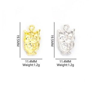 10 Chiếc Hoạt Hình Chủ Đề Động Vật Cú Dễ Thương Nhỏ Giọt Dầu Hợp Kim Quyến Rũ Vòng Cổ Cá Tính Vòng Tay Móc Khóa Túi Phụ Kiện Và Đồ Thủ Công Sáng Tạo DIY Nhiều Màu Sắc Chim Mặt Dây - Lý Tưởng Để Tặng