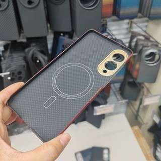 Ốp Lưng Sợi Carbon Aramid Từ Tính Cho Samsung Galaxy S25 Edge Nhẹ Siêu Mỏng Chống Trầy Xước Sạc Không Dây Vỏ Điện Thoại