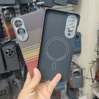 Ốp Lưng Sợi Carbon Aramid Từ Tính Cho Samsung Galaxy S25 Edge Nhẹ Siêu Mỏng Chống Trầy Xước Sạc Không Dây Vỏ Điện Thoại