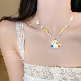 Vỏ sao biển ngọc trai vòng cổ nữ thời trang mùa hè bãi biển phong cách kỳ nghỉ dây chuyền phụ kiện