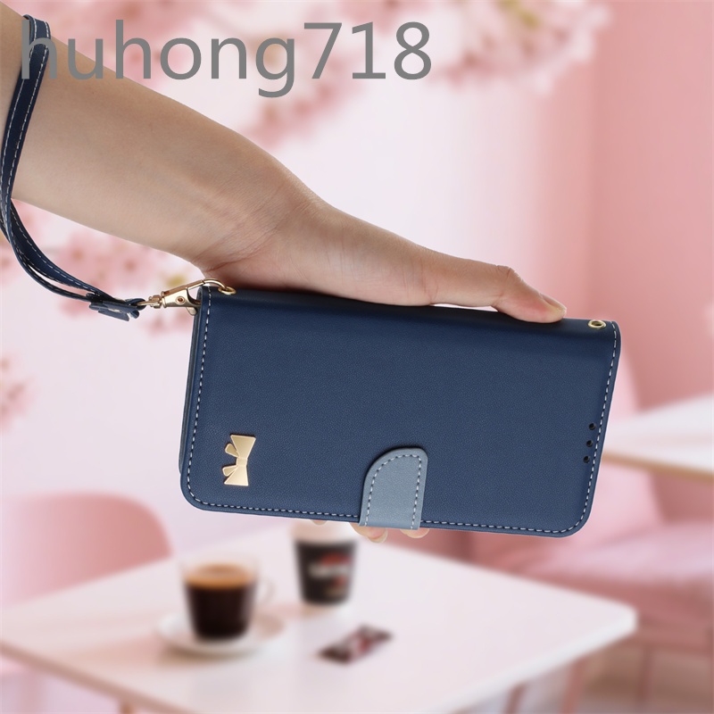 Dành Cho Samsung Galaxy S22 S23 S24 FE S25 Edge Ultra Plus + Ốp Điện Thoại Da Lật Gói Ví Khe Cắm Thẻ Đứng Vỏ Bảo Vệ Chống Sốc