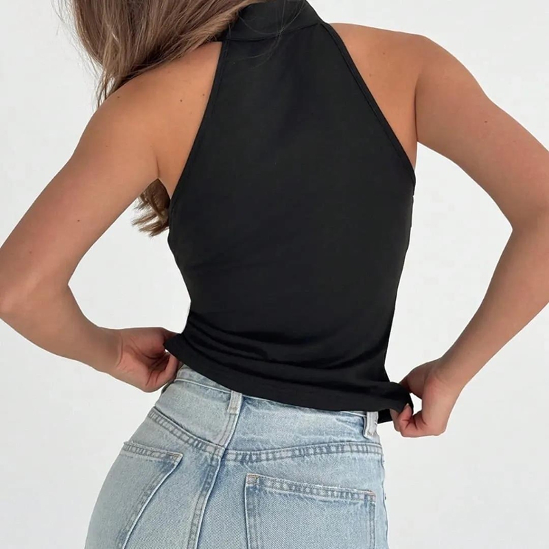 Cutenew Chắc Chắn Dây Áo Skinny Off Vai Không Đều Chắp Vá Rốn Lộn Mùa Hè Nữ Thời Trang Gợi Cảm Phong Cách Mỹ