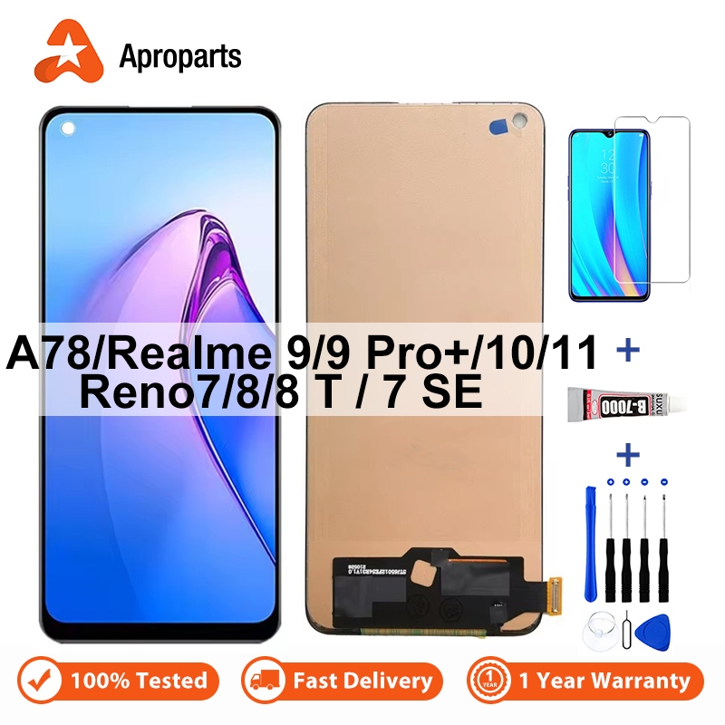 LCD Cho OPPO A78 Realme 9 10 11 Pro + Plus Reno7 Reno8 Reno 7 SE 8 T 4G ...