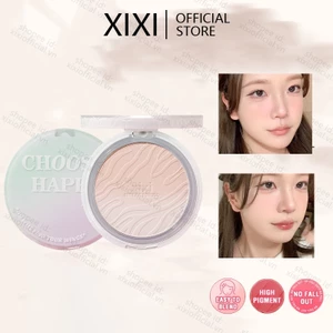 XIXI Gradient Màu Ép Bột Chống Thấm Nước Lâu Dài Bảo Vệ Toàn Diện Mặt Nhỏ Gọn Thiết Lập Bột Trang Điểm Kem Nền Kiểm Soát Dầu Mỹ Phẩm NO.D598