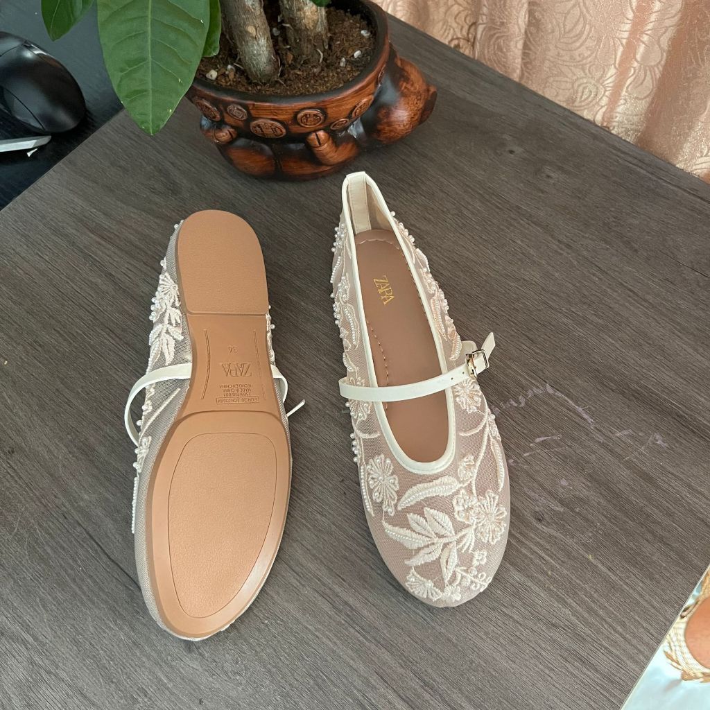 Giày nữ ZARA mới có mũi tròn mũi phẳng