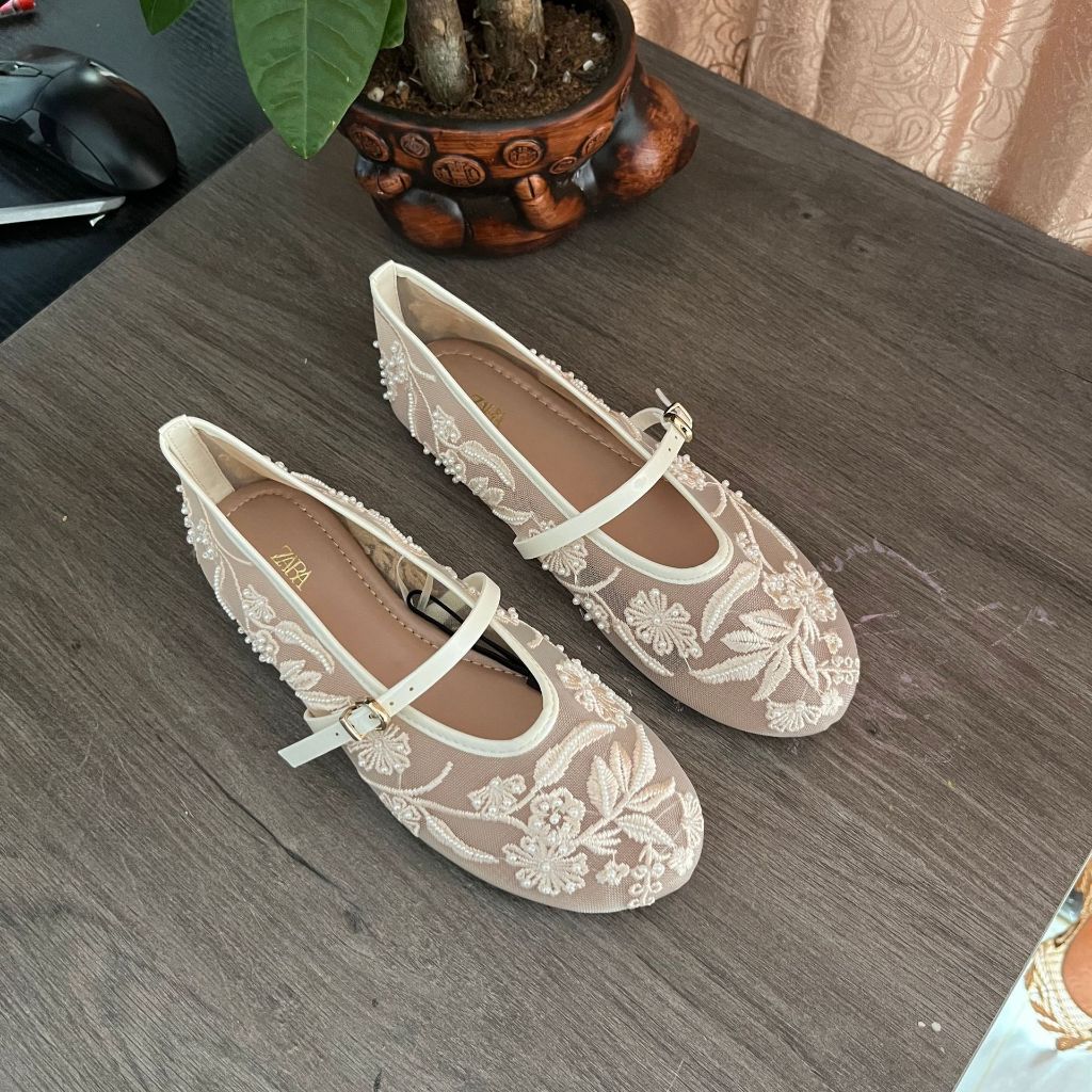 Giày nữ ZARA mới có mũi tròn mũi phẳng