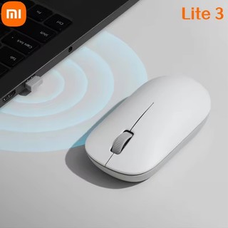 Mới Chính Hãng Xiaomi Wireless Mouse Lite 3 Lightwight 45g Di Động 2.4G 1000DPI Pin Phiên Bản Chuột Cho Cửa Sổ 10 macOS 10.13