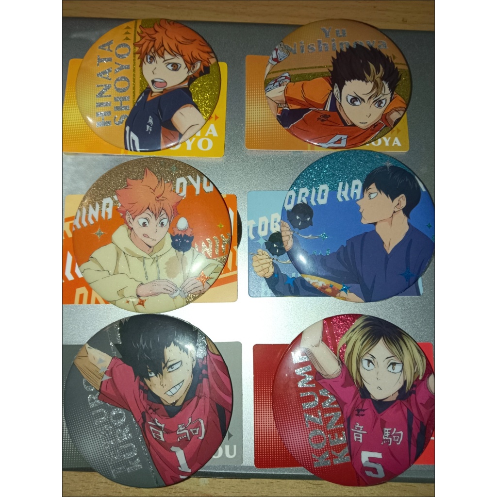 Haikyuu!! Bộ huy hiệu hộp mù 75mm – Chân sưu tập đầy màu sắc cho Itabag & Display