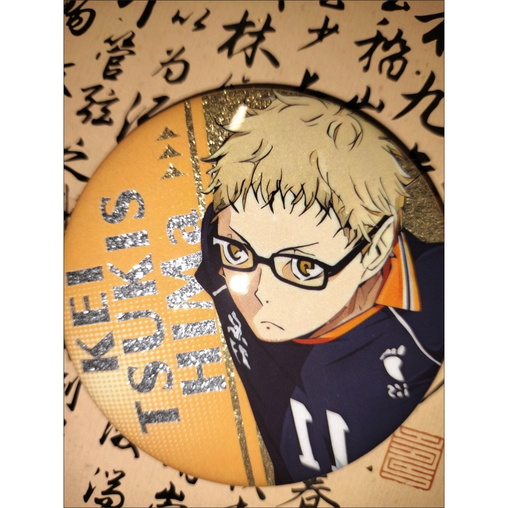 Haikyuu!! Bộ huy hiệu hộp mù 75mm – Chân sưu tập đầy màu sắc cho Itabag & Display
