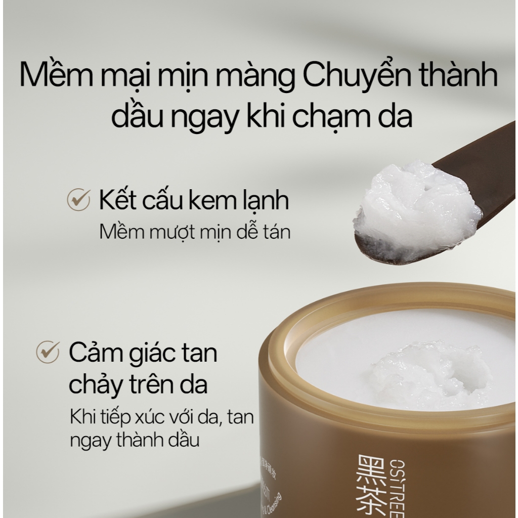 Ositree trà Đen Tẩy Trang Nhẹ Nhàng Làm Sạch Sâu Mắt, môi và mặt mà không gây kích ứng thực sự 120ml