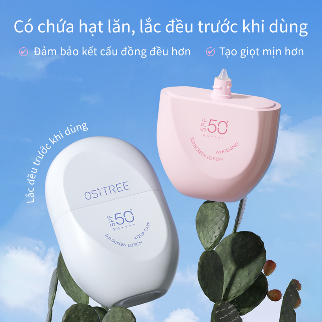 Kem chống nắng Ositree Ositree SPF50 + Mặt làm mới da mặt thể chất ngoài trời Làm trắng da 45g