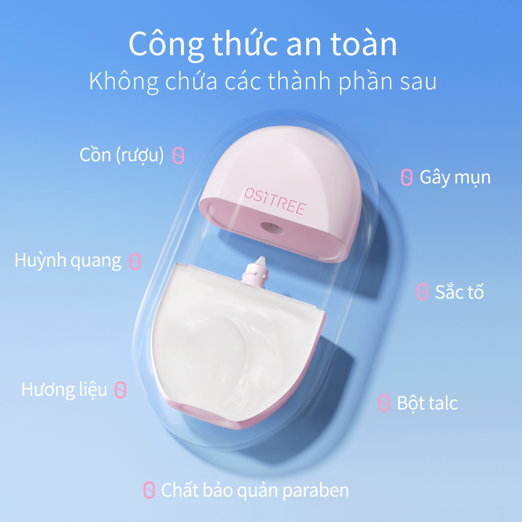 Kem chống nắng Ositree Ositree SPF50 + Mặt làm mới da mặt thể chất ngoài trời Làm trắng da 45g
