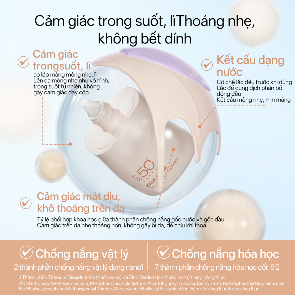 Kem chống nắng ositree Kem trang điểm chống mồ hôi chống tia cực tím 3 trong 1 32g