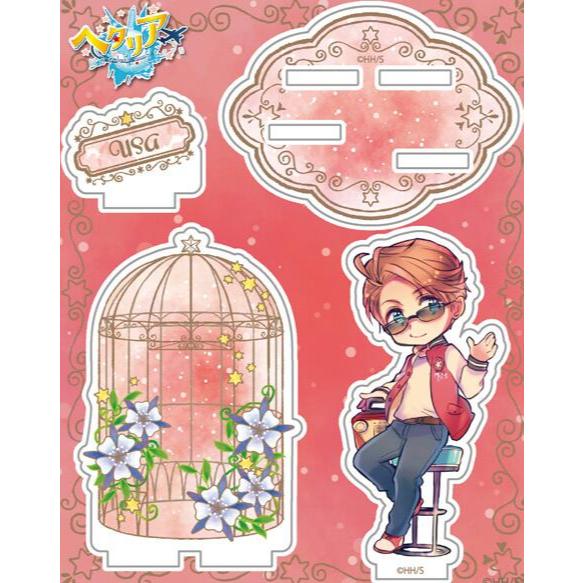 PoT Hetalia Trục Powers Acrylic Đứng - Ý, Đức, Trung Quốc Trio Nền Theo Chủ Đề Anime Hình Sưu Tập
