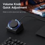 Hagibis Knob USB C Hub Với 4K60Hz HDMI 100W PD Nút bấm tắt Type-C Docking Station Điều chỉnh âm lượng Bộ điều khiển máy tính để bàn cho Macbook Win Laptop — ảnh 3