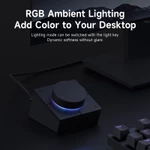Hagibis Knob USB C Hub Với 4K60Hz HDMI 100W PD Nút bấm tắt Type-C Docking Station Điều chỉnh âm lượng Bộ điều khiển máy tính để bàn cho Macbook Win Laptop — ảnh 5
