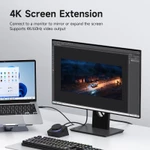Hagibis Knob USB C Hub Với 4K60Hz HDMI 100W PD Nút bấm tắt Type-C Docking Station Điều chỉnh âm lượng Bộ điều khiển máy tính để bàn cho Macbook Win Laptop — ảnh 7