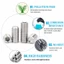 Thép không gỉ 304 M2 M3 M4 M5 M6 M8 M10 M12 Bộ ổ cắm lục giác Vít Grub Vít