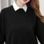 Cminyp Cổ Giả Cho Áo Sơ Mi Có Thể Tháo Rời Cổ Áo Sơ Mi Chắc Chắn Ve Áo Top Nam Nữ Đen Trắng Quần Áo Áo Sơ Mi Phụ Kiện DropShip Glory