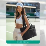 BAGSMART Túi Tote Nữ Du Lịch 14inch Laptop Bag Ba lô lớn Túi thể thao du lịch túi đi làm đa năng lịch và công sở Tote shouldbag — ảnh 7